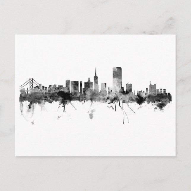 San Francisco Skyline Postcard (Front)