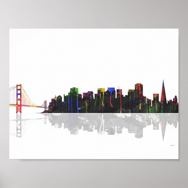 San Francisco Skyline Poster (Front)