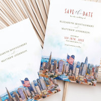 San Francisco Skyline Save the Date Destination