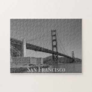 San Francisco Skyline   SF Gloden Gate Bridge  Jigsaw Puzzle