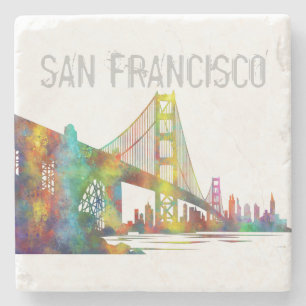 SAN FRANCISCO SKYLINE STONE COASTER