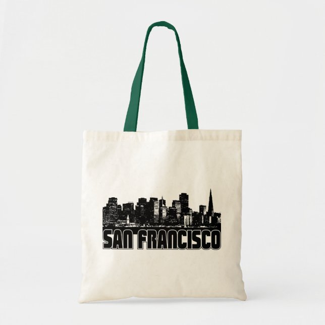 San Francisco Skyline Tote Bag (Front)