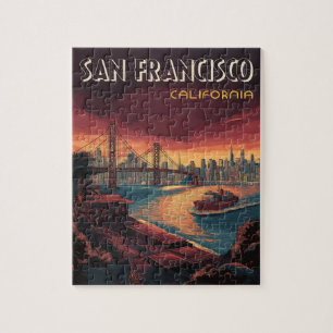 San Francisco Skyline with Golden Gate Bridge  Jigsaw Puzzle