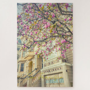 San Francisco Spring with Magnolia Blossoms Jigsaw Puzzle