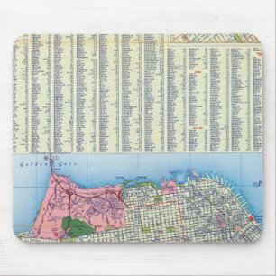 San Francisco Street Map Mouse Pad