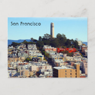 san francisco streets postcard