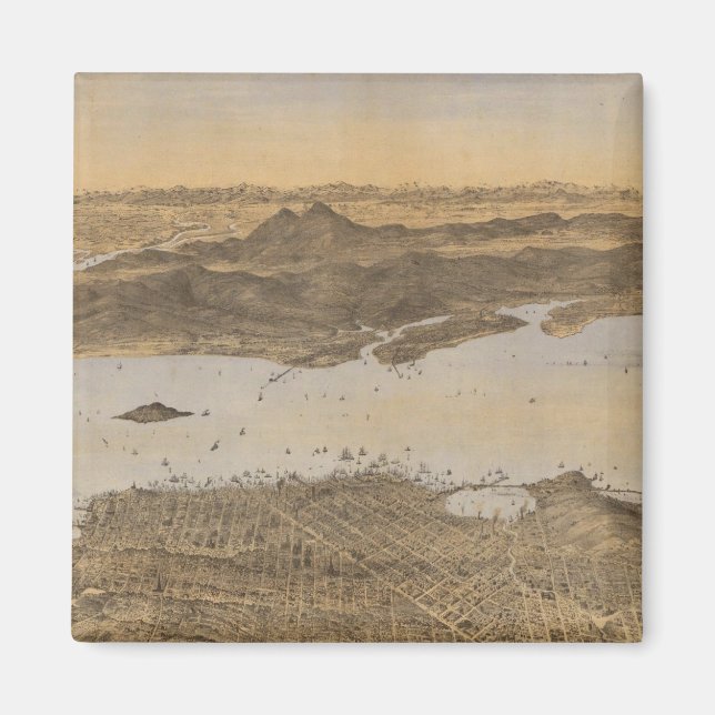 San Francisco, surrounding country Magnet (Front)