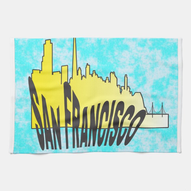 San Francisco Tea Towel (Horizontal)