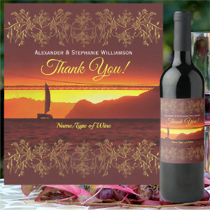 San Francisco Thank You Sunset 1124 Wine Label