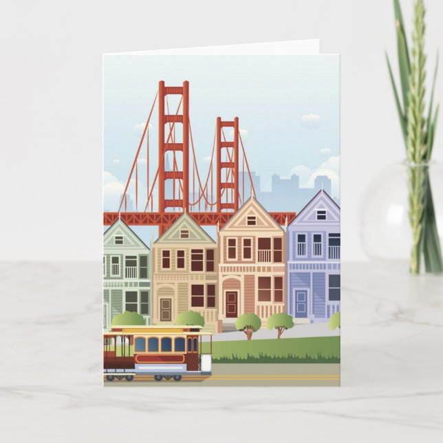 San Francisco | The Painted Ladies Card (Front)