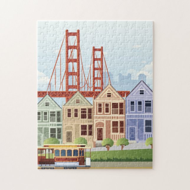 San Francisco | The Painted Ladies Jigsaw Puzzle (Vertical)
