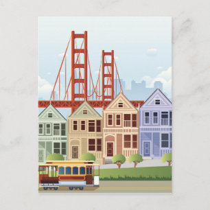 San Francisco   The Painted Ladies Postcard