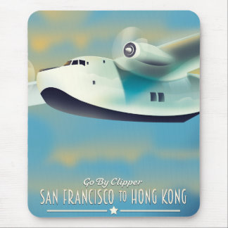 San Francisco to Hong Kong by clipper Mouse Pad