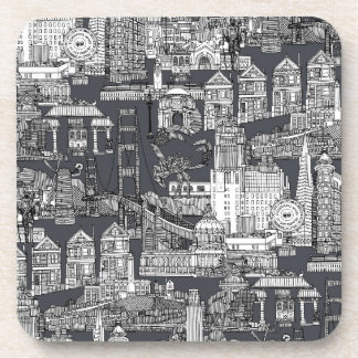 San Francisco toile black iron grey Coaster