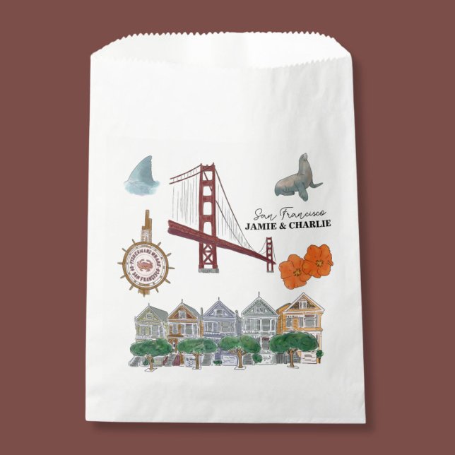 San Francisco Tote Welcome Wedding  Favour Bag (Creator Uploaded)