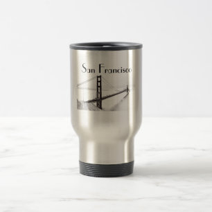 San Francisco Travel Mug, Golden Gate Bridge Travel Mug