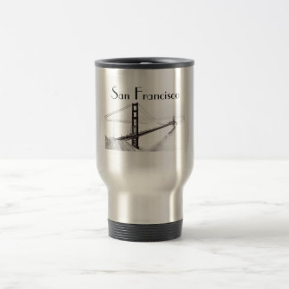 San Francisco Travel Mug, Golden Gate Bridge Travel Mug