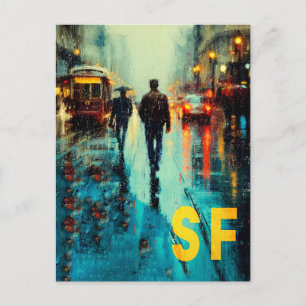 San Francisco Travel Poster Postcard