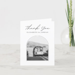 San Francisco Trolley Photo Blank Thank You Card