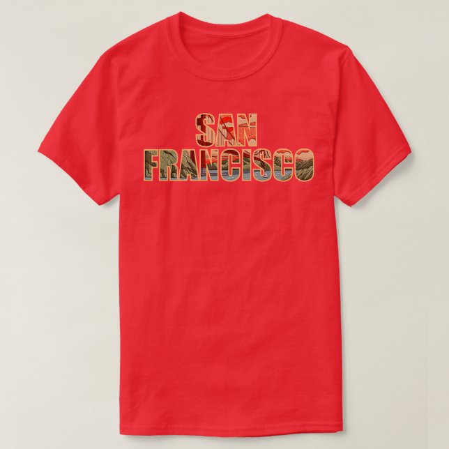 San Francisco Typography Art TShirt (Design Front)