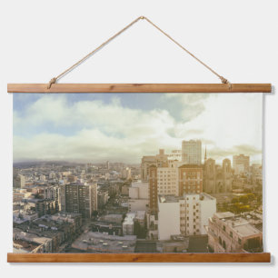 San Francisco Urban Cityscape Aerial View Hanging Tapestry