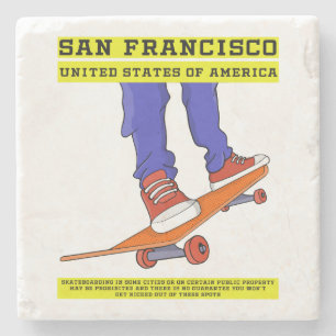 San Francisco, USA Skate Stone Coaster