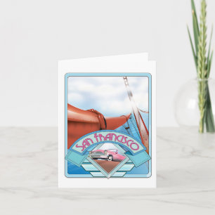 San Francisco, USA, travel poster Holiday Card