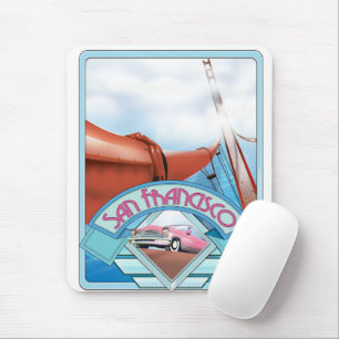 San Francisco, USA, travel poster Mouse Pad