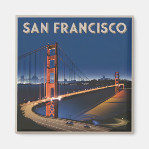 San Francisco USA vintage Magnet