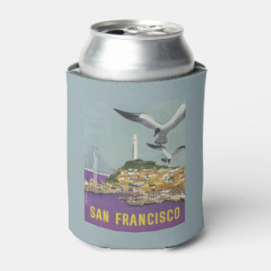 San Francisco USA Vintage Travel can cooler