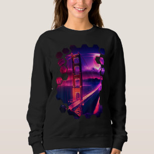 San Francisco Vaporwave Aesthetic Retro Style I Lo Sweatshirt