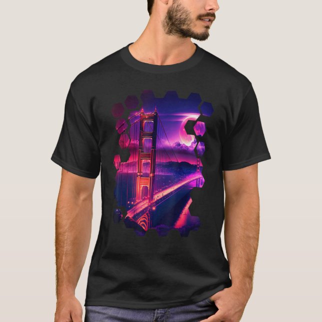 San Francisco Vaporwave Aesthetic Retro Style I Lo T-Shirt (Front)