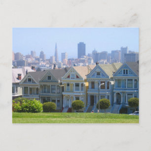 San Francisco Victorian Row Postcard