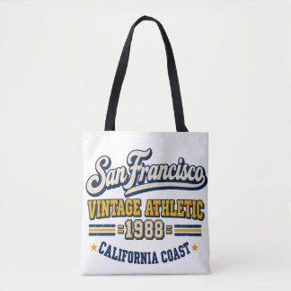 San Francisco Vintage Athletic Tote Bag