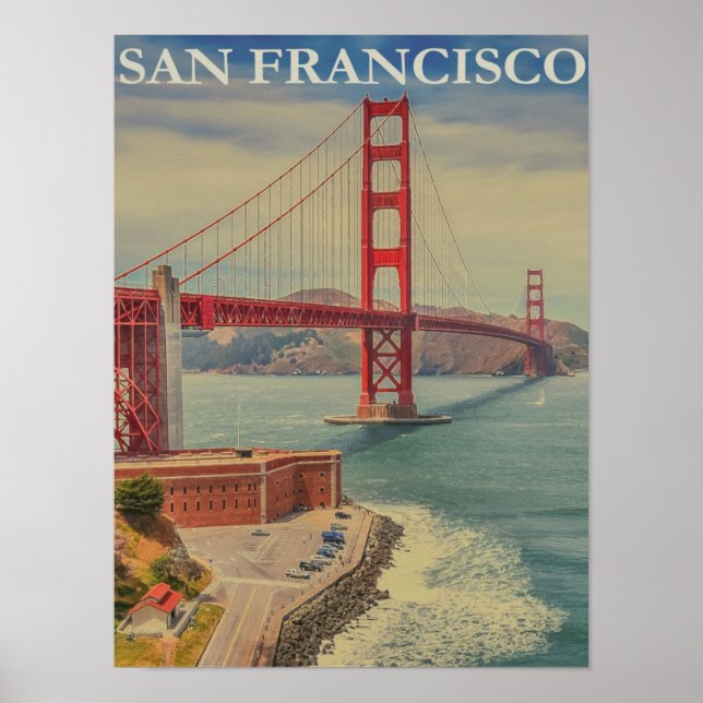 San Francisco Vintage Poster (Front)