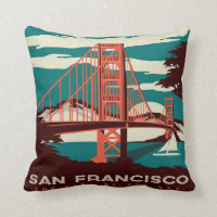 San Francisco Vintage Style Golden Gate Bridge
