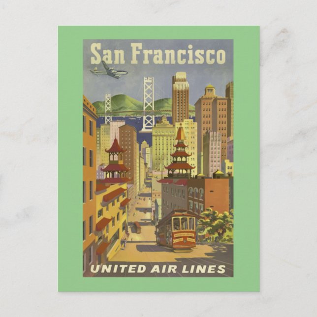 San Francisco   Vintage travel Postcard (Front)