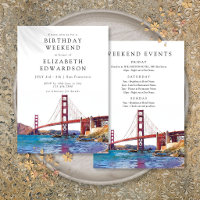 San Francisco Watercolor Birthday Weekend