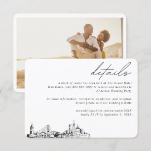 San Francisco Wedding Hotel Room Block Details Enclosure Card