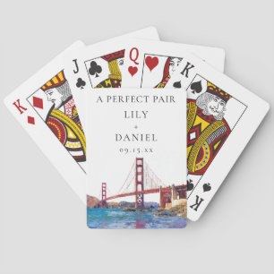 San Francisco Wedding Perfect Pair Favour Playing Cards