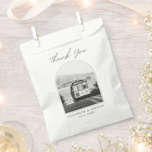 San Francisco Wedding Trolley Photo Thank You Favour Bag