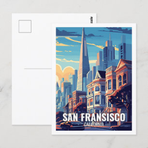 San Fransisco California USA Famous Travel Places Postcard