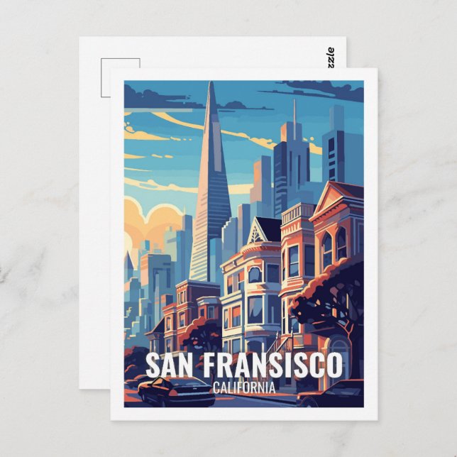 San Fransisco California USA Famous Travel Places Postcard (Front/Back)