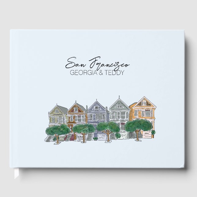 San Fransisco, California Wedding  Guest Book (Front)