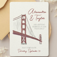San Fransisco Save The date Invitation