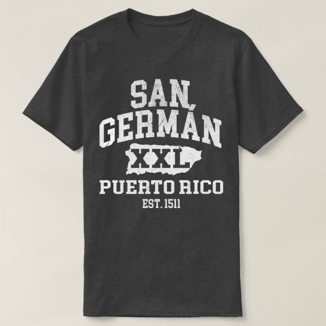 San German Puerto Rico XXL Athletic design 1 T-Shirt (Design Front)