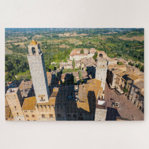 San Gimignano from the sky, Tuscany Jigsaw Puzzle