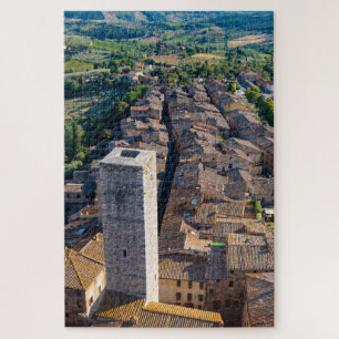 San Gimignano from the sky, Tuscany Jigsaw Puzzle