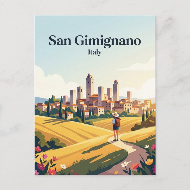 San Gimignano Italy Postcard (Front)