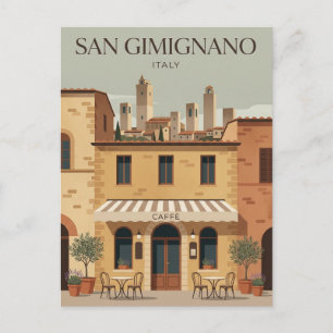 San Gimignano Italy Postcard